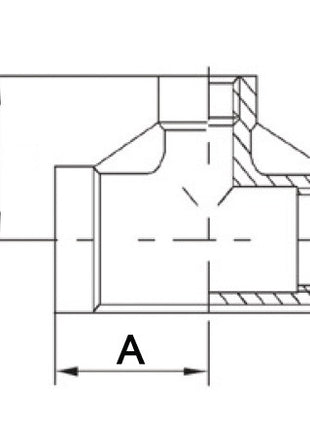 Té Springer EN 10226-1 ( 4000000049 ) NPS=1 ″ NPS2 3/4 ″