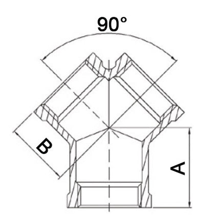 Pièce en Y Springer EN 10226-1 ( 4000000078 ) NPS=3/4 ″