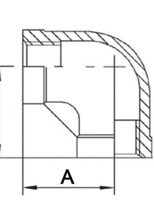 Raccord fileté Springer 90° FF ( 4500100043 ) NPS=1 1/2 ″