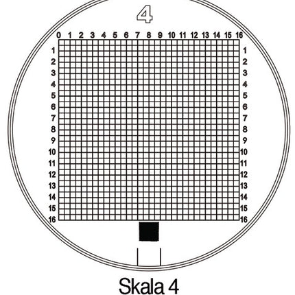 Loupe sur pied suisse Tech-Line (4000851710) grossissement 8x échelle 1, 2, 3, 4, 5