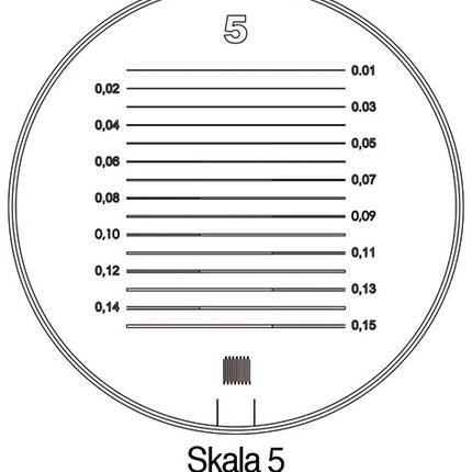 Loupe sur pied suisse Tech-Line (4000851710) grossissement 8x échelle 1, 2, 3, 4, 5