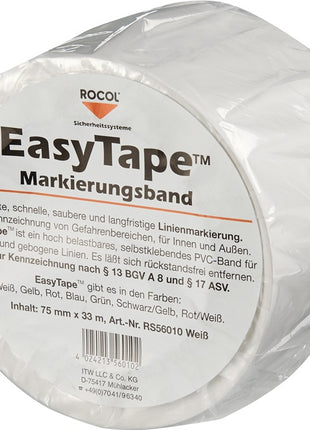 Taśma do znakowania podłóg Rocol Easy Tape ( 9190491487 ) PVC długość 33 m szerokość 75 mm