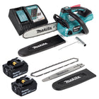 Makita DUC 254 RT Akku Kettensäge 18 V 25 cm Brushless + 2x Akku 5,0Ah + Ladegerät + Carving Zubehör-Set - Toolbrothers