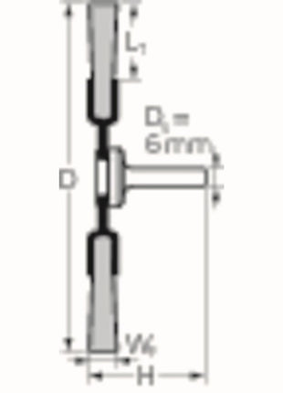 Brosse ronde PFERD RBU INOX (8000433037) Ø 30 mm épaisseur fil 0,2 mm