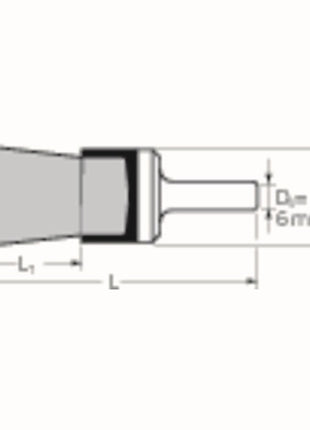 PFERD Brosse pinceau PBU INOX ( 8000432615 ) Ø 15 mm Épaisseur de fil 0,35 mm 18000 min-¹