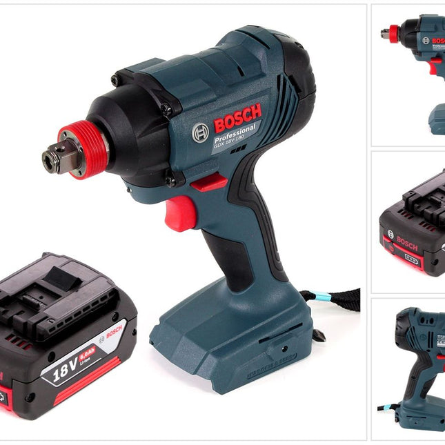 Bosch GDX 18 V-180 Li-Ion Akku Drehschlagschrauber + 1 x 6,0 Ah Akku - ohne Ladegerät - Toolbrothers