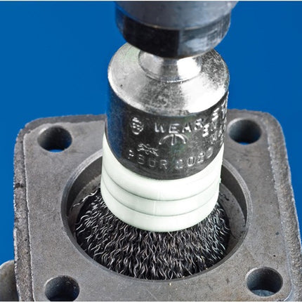 PFERD Brosse pinceau PBUR INOX ( 8000432670 ) Ø 13 mm Épaisseur de fil 0,2 mm 15000 min-¹