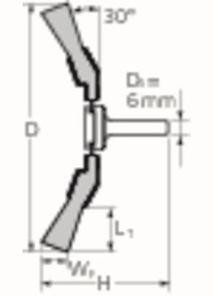 PFERD szczotka stożkowa KBU ST ( 8000431749 ) Ø 80 mm grubość drutu 0,3 mm 12000 min-¹