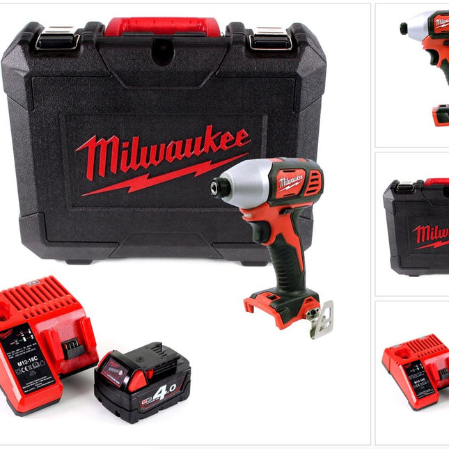 Milwaukee M18 BID-401 C 18 V Li-Ion Akku Schlagschrauber im Koffer + 1 x 4,0 Ah Akku + Ladegerät - Toolbrothers