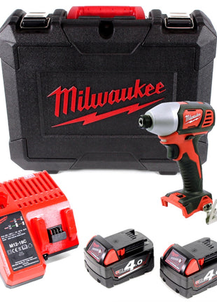 Milwaukee M18 BID-402 C 18 V Li-Ion Akku Schlagschrauber im Koffer + 2 x 4,0 Ah Akku + Ladegerät - Toolbrothers