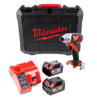 Milwaukee M18 BID-502 Akku Schlagschrauber 18V 180Nm + 2x Akku 5,0Ah + Ladegerät + Koffer - Toolbrothers