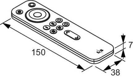 Télécommande radio L & S LED série Frankfurt ( 3000550054 ) 4 canaux