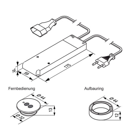 Set d'interrupteurs radio HT L & S ( 3000550098 ) 230 V