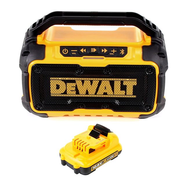 DeWalt DCR 011 Akku Bluetooth Lautsprecher 10,8-18V + 1x Akku 2,0Ah - ohne Ladegerät - Toolbrothers
