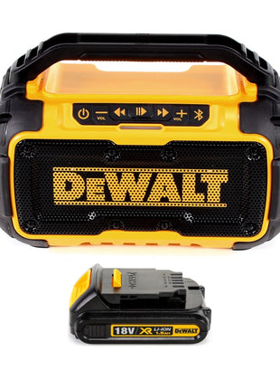 DeWalt DCR 01 Akku Bluetooth Lautsprecher 10,8-18V + 1x Akku 1,5Ah - ohne Ladegerät - Toolbrothers