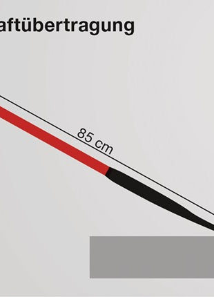 Ideal Bêche de force ( 4000818495 ) 280 x 130 / 125 mm Taille 2 Manche en tube d'acier avec pommeau en bois dur