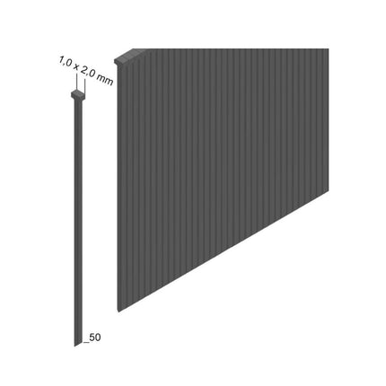 Prebena 2P-J50SDS Luftdruck Druckluftnagler 5-7 bar im Transportkoffer + Prebena Stauchkopfnägel Brads 50 mm 4000 Stück - aus verzinktem Stahl, geharzt - Toolbrothers