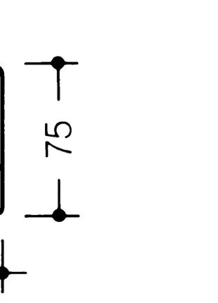 HEWI Garderobenhaken 477.90.060 ( 3000206869 ) einfach Ausladung 47 mm Höhe 72 mm