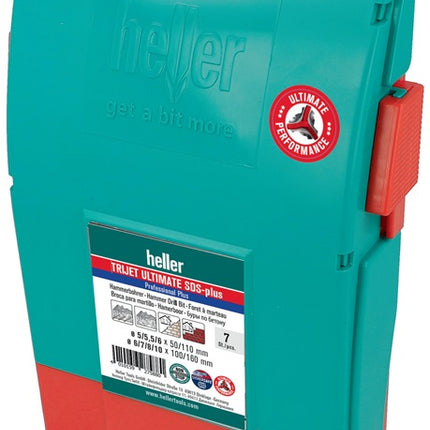 Heller Jeu de marteaux perforateurs Trijet Ultimate ( 8000656713 ) 7 pièces SDS-plus