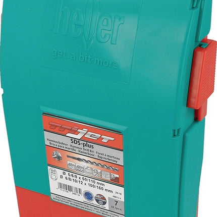 Heller Jeu de marteaux perforateurs Trijet Ultimate ( 8000656713 ) 7 pièces SDS-plus