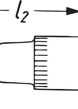 Insert de clé à douille Hazet 8506 (8000466401) 1/4″ PH longueur 28 mm