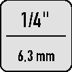 Hazet Steckschlüsseleinsatz 8506 ( 8000466401 ) 1/4 ″ PH Länge 28 mm