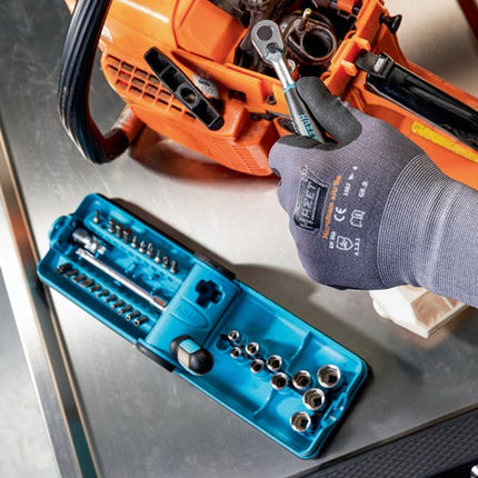 Hazet Jeu de clés à douilles 856-1HP ( 8000753595 ) 38 pièces 1/4 ″ Nombre de dents 90 6 pans