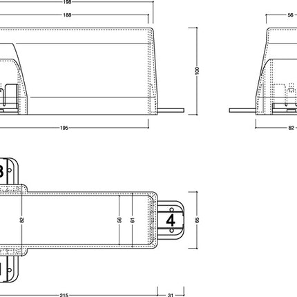 GFS Capot de porte de secours type K ( 3000250552 ) Sécurisation des béquilles de porte