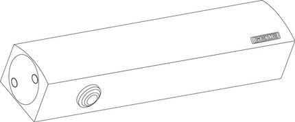 GEZE Ferme-porte TS 5000 L ( 3325039114 ) Montage normal côté paumelles