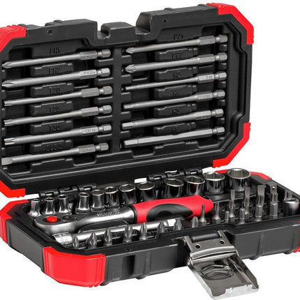 Assortiment d'embouts/de douilles Gedore RED R33003051 ( 8002654118 ) 51 pièces 1/4 ″ Nombre de dents 72