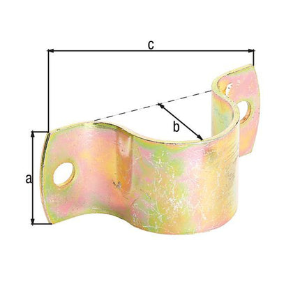 GAH Alberts Collier de serrage ( 8001619573 ) L104xl40xH39,5mmAcier pour tubes 42,4 mm 1 2/3