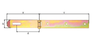 GAH Alberts loquet de sécurité ( 8002965946 ) longueur 210 x 140 mm largeur 35 mm