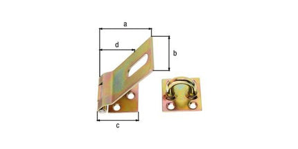 GAH Alberts Pêne de sécurité ( 8002424324 ) Longueur 85 x 38 mm Largeur 37 mm