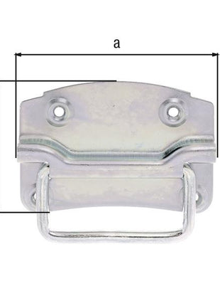 Tirador de caja GAH Alberts (8002643800) Alto 85 mm Ancho 120 mm Número de agujeros 4