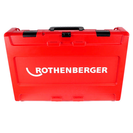 Rothenberger ROMAX 4000 18 V Li-Ion Basic Set Sertisseuse sans fil + Coffret de transport + 2x Batteries 4,0 Ah + Chargeur