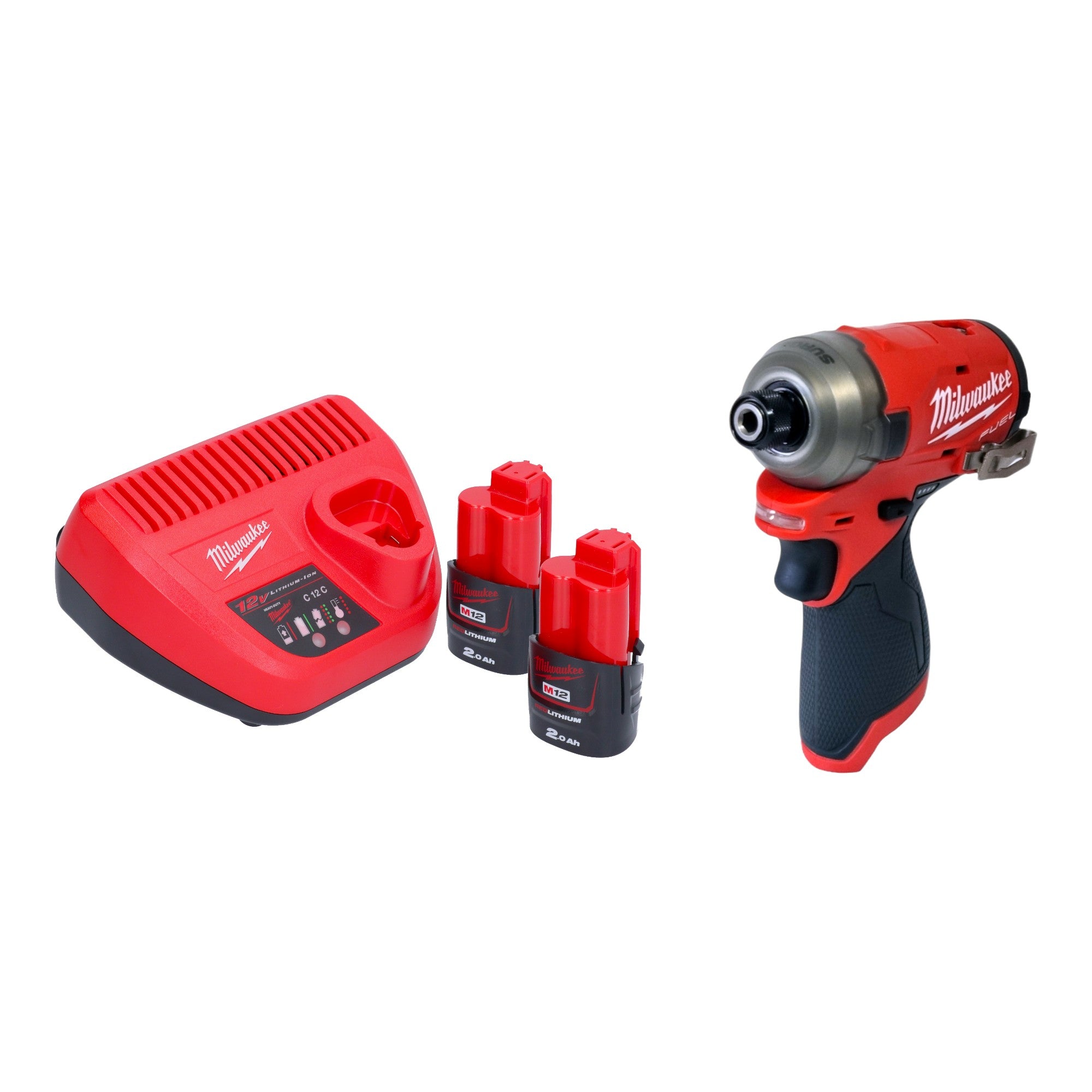 Milwaukee M12 FQID 202 Akku Schlagschrauber 12 V 50 Nm 1 4 Brushless 2x Akku 2 0 Ah Ladegeraet 0 - toolbrothers