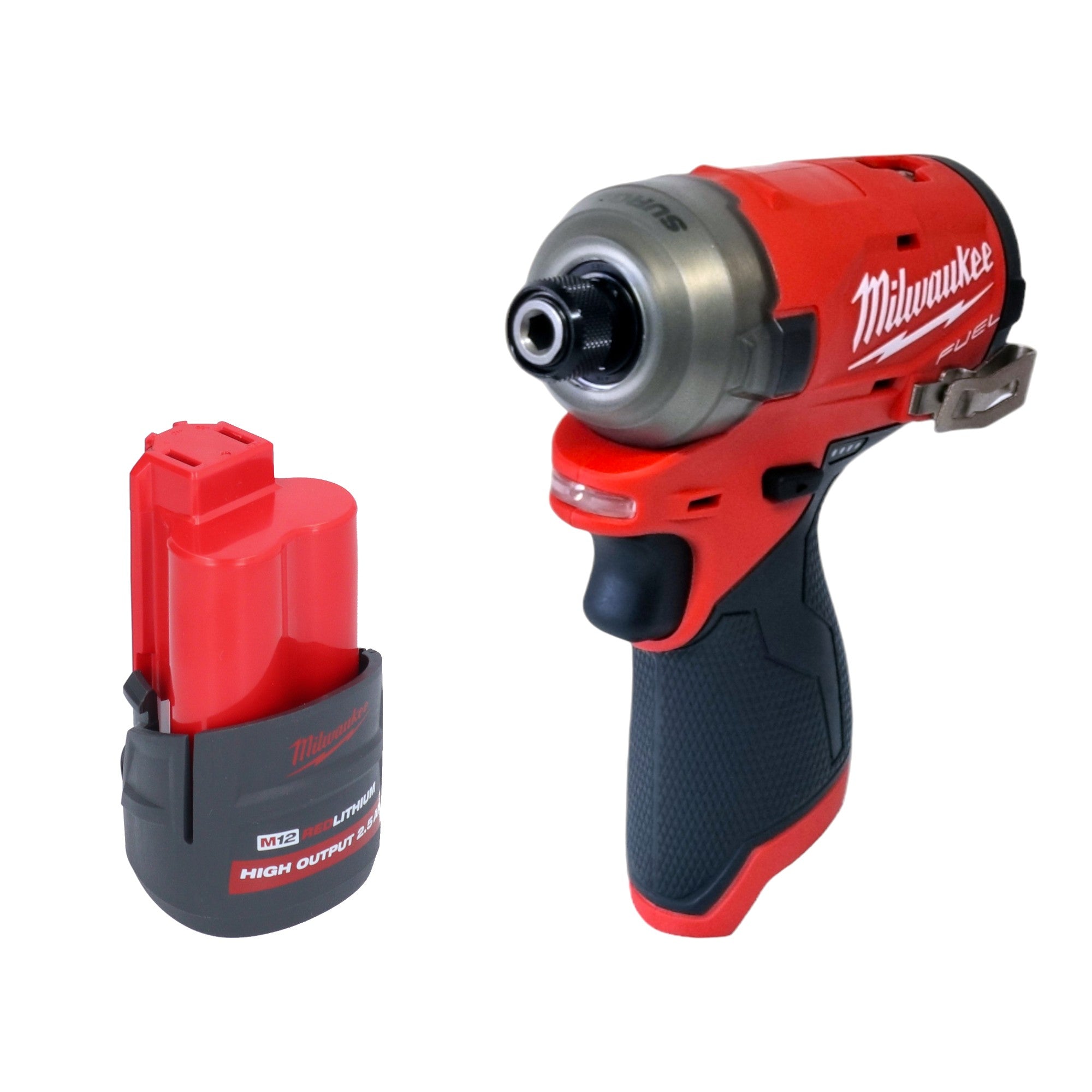 Milwaukee M12 FQID 251 Akku Schlagschrauber 12 V 50 Nm 1 4 Brushless 1x Akku 2 5 Ah ohne Ladegeraet 0 - toolbrothers