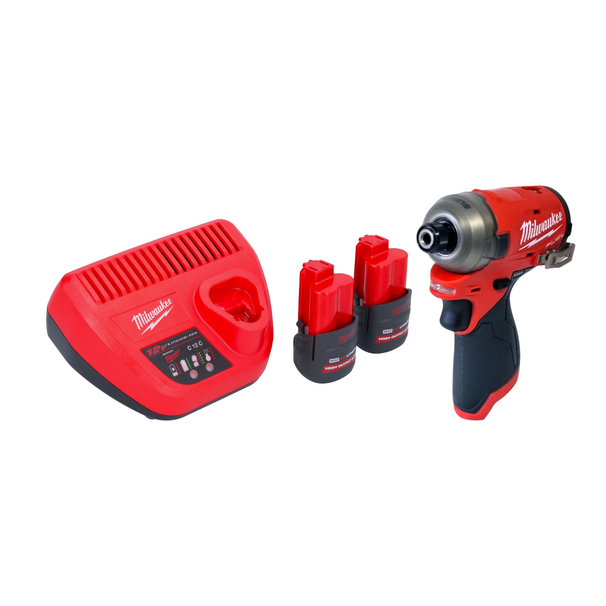 Milwaukee M12 FQID 252 Akku Schlagschrauber 12 V 50 Nm 1 4 Brushless 2x Akku 2 5 Ah Ladegeraet 0 - toolbrothers