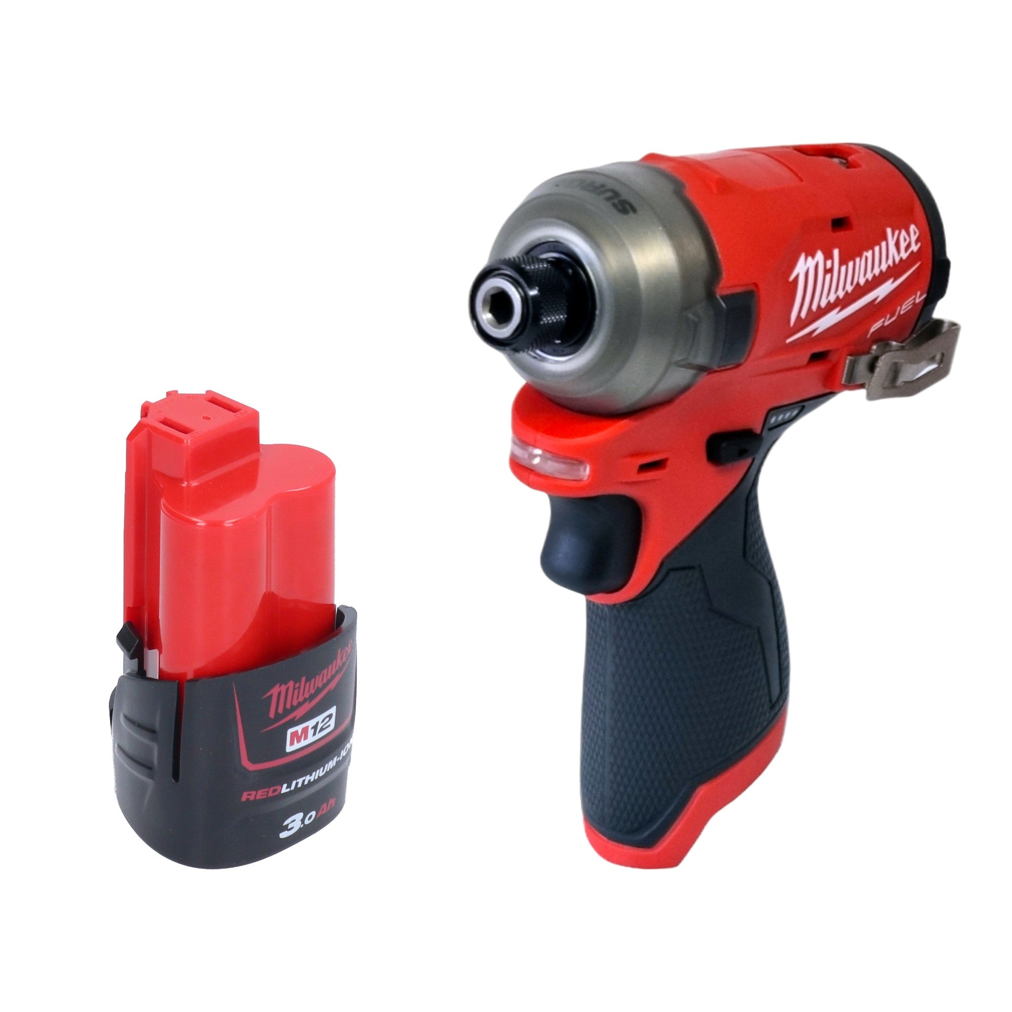 Milwaukee M12 FQID 301 Akku Schlagschrauber 12 V 50 Nm 1 4 Brushless 1x Akku 3 0 Ah ohne Ladegeraet 0 - toolbrothers