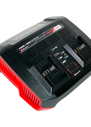 Einhell Power X-Twincharger 3A chargeur double 18 V 3 A ( 4512069 ) pour toutes les batteries Power X-Change Li-Ion