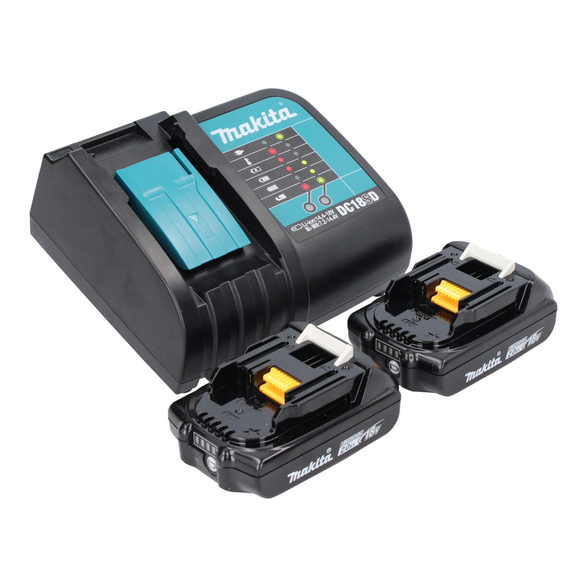 Makita DHR 171 SAX3 Akku Bohrhammer 18 V 1 2 J SDS Plus Brushless 2x Akku 2 0 Ah Ladegeraet 65 tlg Zubehoer Set Koffer 3 - toolbrothers