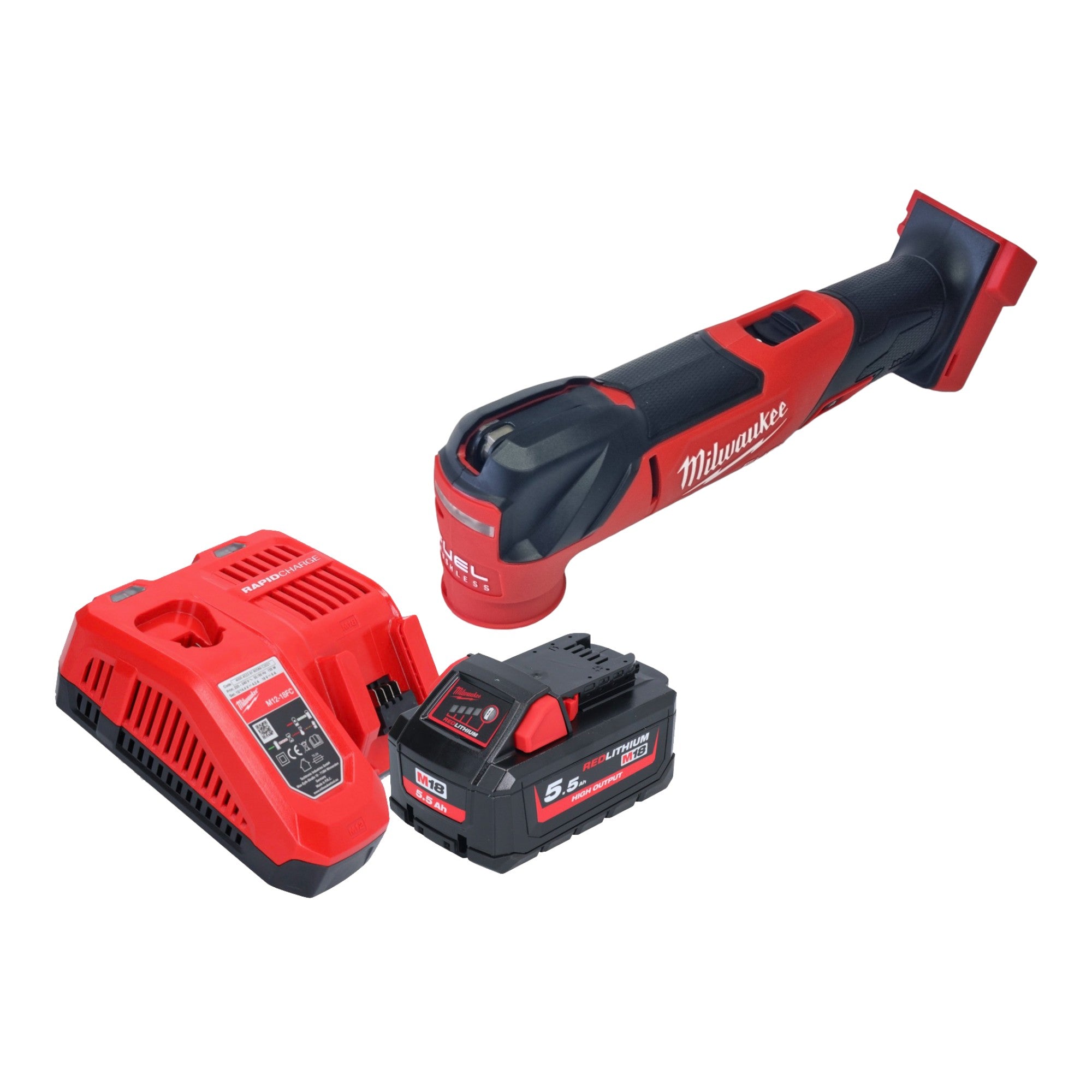 Milwaukee M18 FMT 551 Akku Multitool 18 V Brushless 1x Akku 5 5 Ah Ladegeraet 0 - toolbrothers