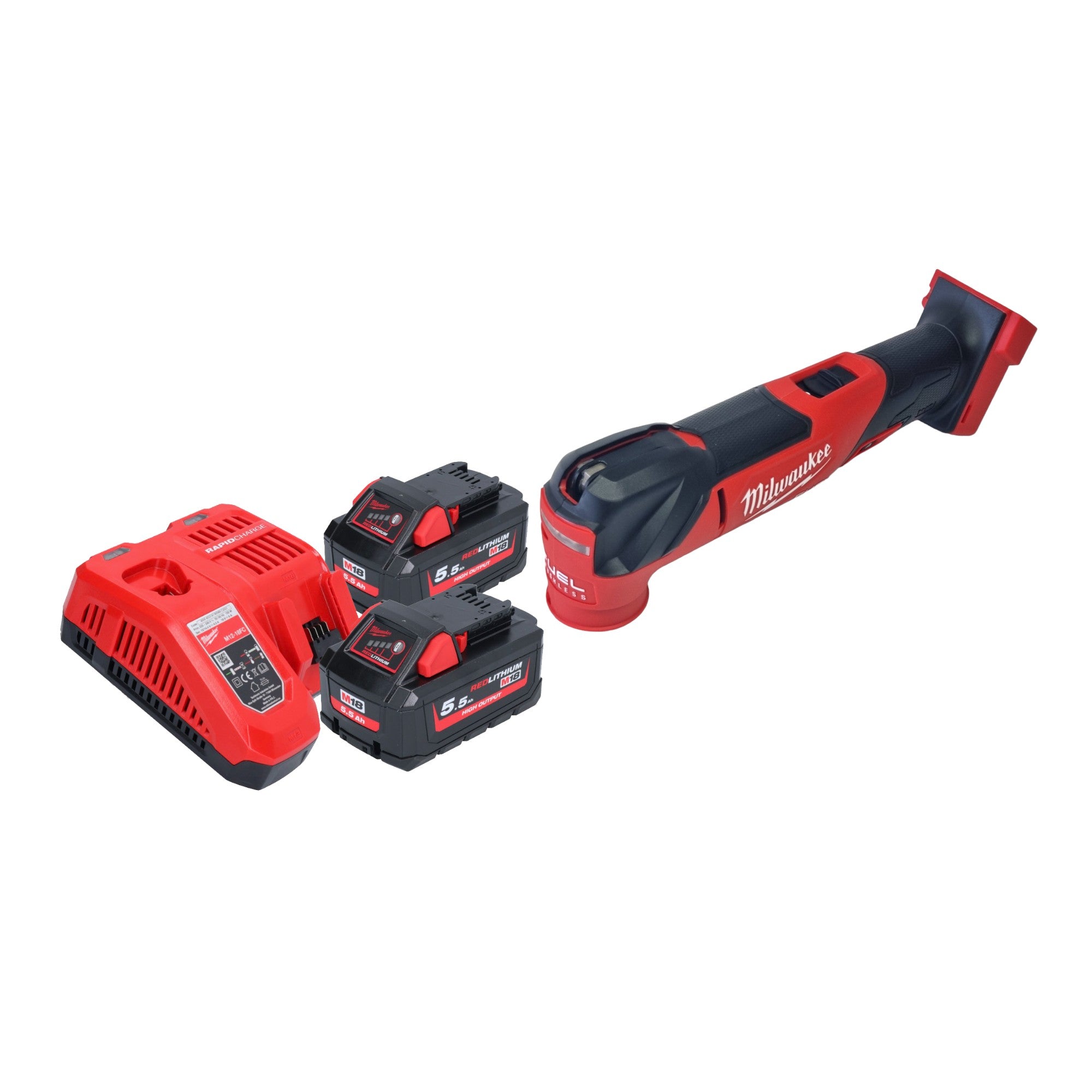 Milwaukee M18 FMT 552 Akku Multitool 18 V Brushless 2x Akku 5 5 Ah Ladegeraet 0 - toolbrothers