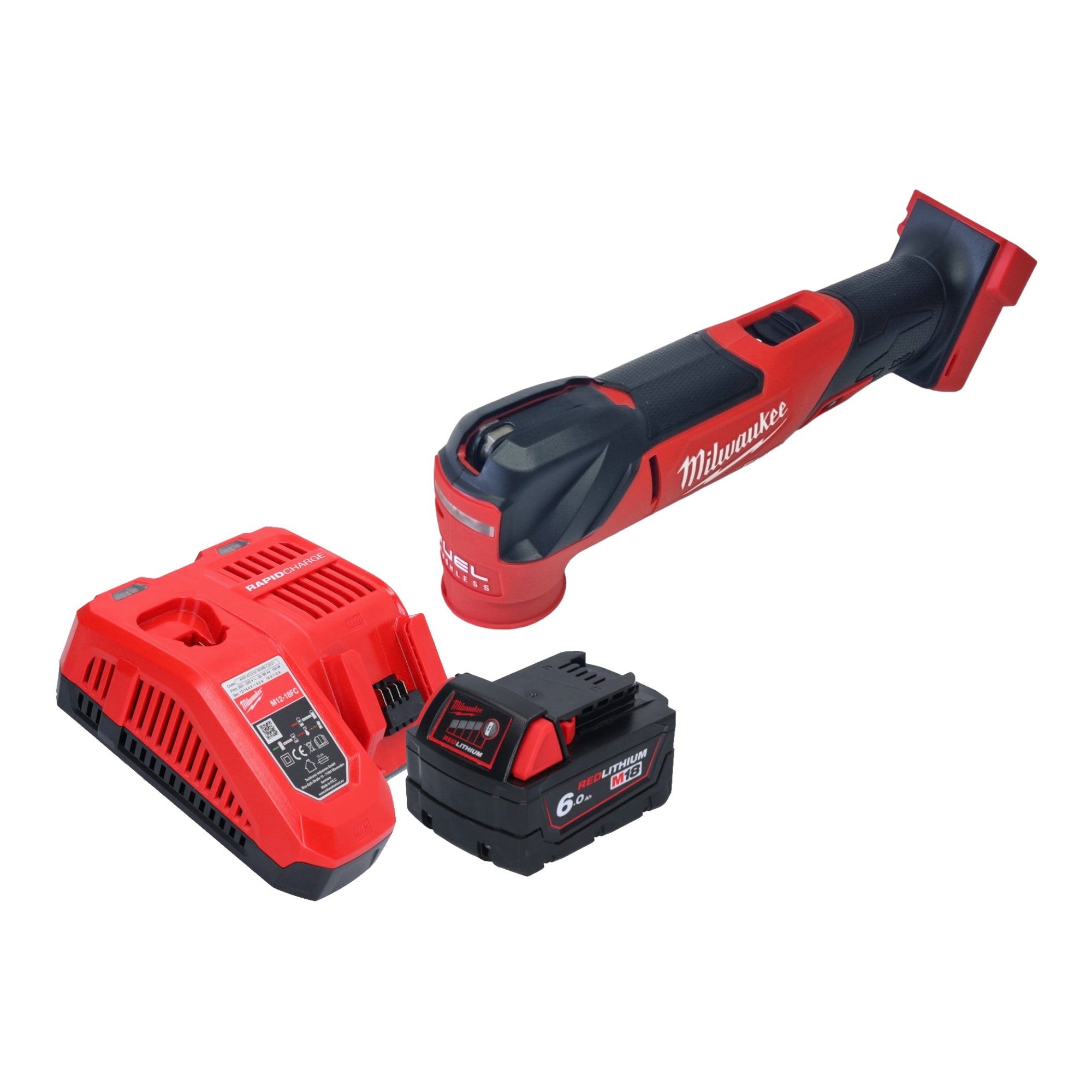 Milwaukee M18 FMT 601 Akku Multitool 18 V Brushless 1x Akku 6 0 Ah Ladegeraet 0 - toolbrothers
