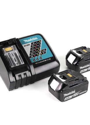 Makita DHP 485 RMJ Perceuse visseuse à percussion sans fil 18 V Li-Ion + 2x Batteries 4,0 Ah + Chargeur + Coffret