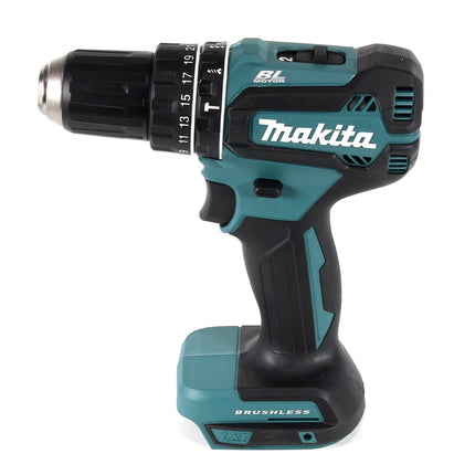 Makita DHP 485 RT1J Perceuse visseuse à percussion sans fil 18 V Li-Ion + 1x Batterie 5,0 Ah + 1x Chargeur + 1x Coffret de transport