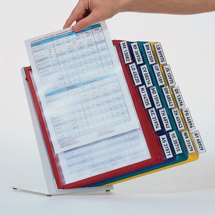 Support de table Durable ( 9000492480 ) tôle d'acier gris clair, RAL 7035 avec cadre profilé