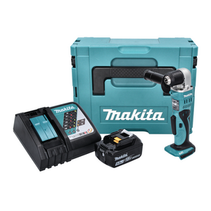 Makita DDA 351 RT1J Perceuse angulaire sans fil 18 V 13,5 Nm + 1x Batterie 5,0 Ah + Chargeur + Coffret Makpac
