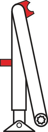 Bras de blocage Dormakaba ( 3000255078 ) argent Tige de blocage