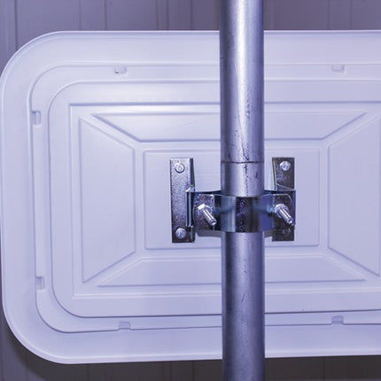 Miroir de circulation Dancop ( 9000490231 ) H600xL800mm plastique, rouge/blanc 22 m